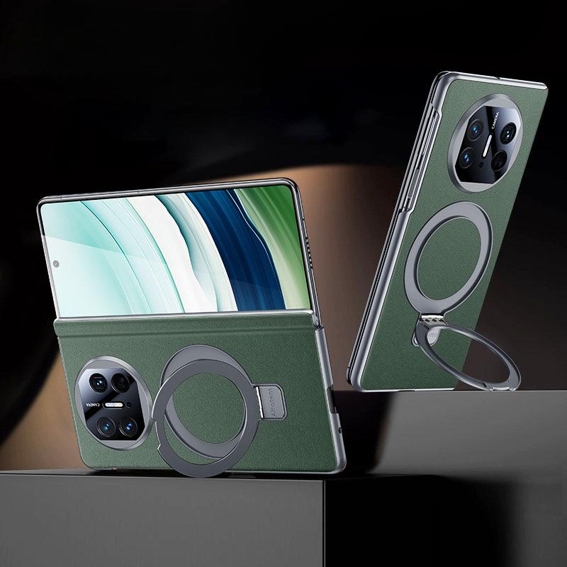 Подходит для чехла для мобильного телефона Huawei Matex5, центральный шарнир, магнитный кронштейн X3, деловой мужской чехол из кожи с полной защитой объектива X6