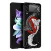 Чехол для телефона Samsung Galaxy Z Flip 3 4 5 складной мобильный чехол жесткий ПК Fundas черный защитный чехол тигровый неоновый леопард