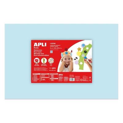 Apli 1 лист резиновой пены - светло-голубого цвета