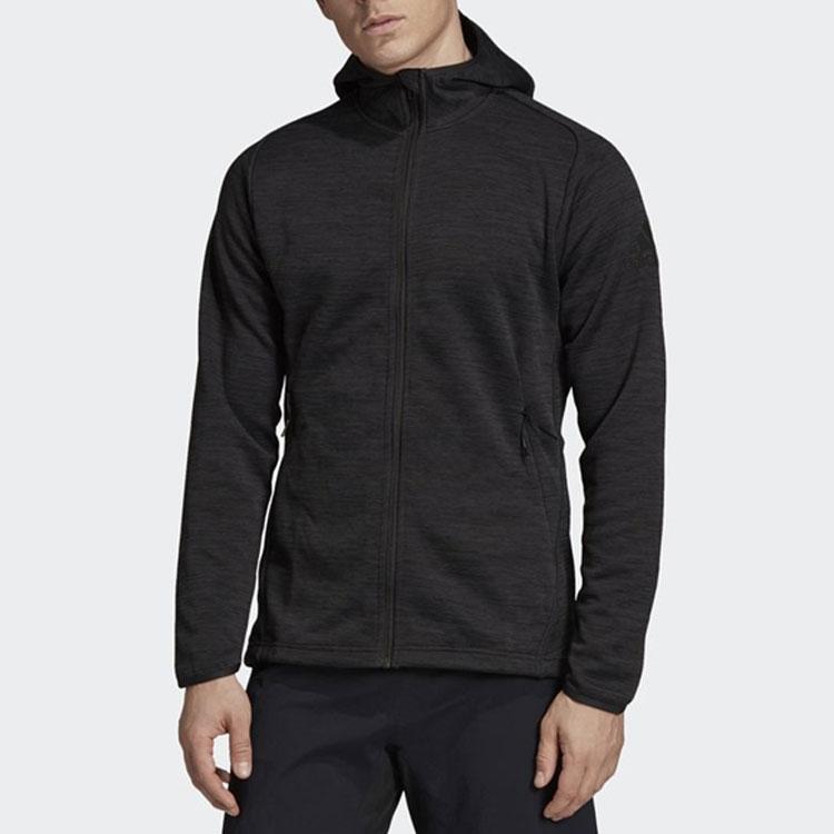 Adidas Удобная дышащая повседневная спортивная куртка с капюшоном, мужские куртки черного цвета DM4377