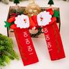 1 Pair Christmas Refrigerator Handle Gloves Santa Claus Snowman Elk Kitchen Fridge Handle Cover Set Home Decoration