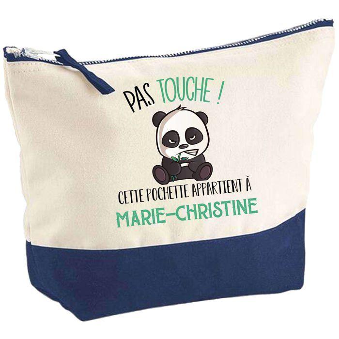 Trousse de maquillage - PLANETEE - marie-christine Pas touche Panda - Grand format - Coton - Impression HD