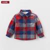 David Bella Boys' Shirt Autumn/Winter Children's Shirt Warm Checkered Jacket
