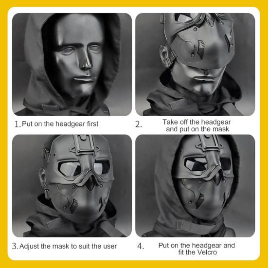 Face Wargame Cap Vent Hole Comfortable 4 Colors Airsoft Paintball Hunting Protective Bandana for Outdoor