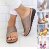 Women's Slippers New Summer Flat Bottom Thick Sole Outer Wear Half Slippery Toe Clip Women's Shoes 40-43