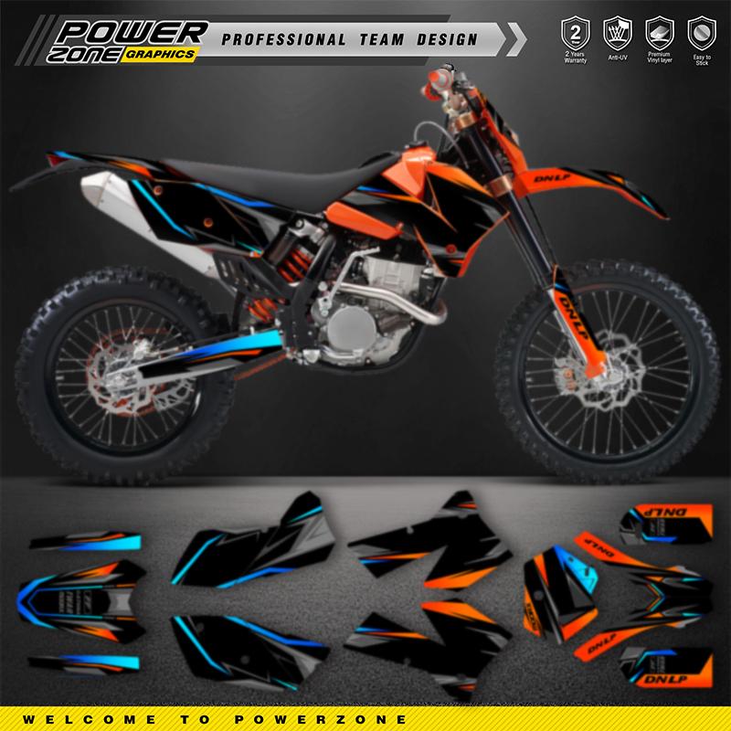 PowerZone Индивидуальные командные графические фоны Наборы наклеек Для KTM 05-06 SXF 06-07 XCF XCW 05-07 EXC Enduro 125-500 куб. см