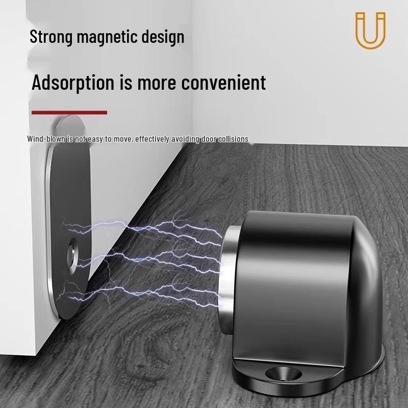 Скидка для новичков: Магнитный дверной стопор - Без сверления, Сильный противоударный дверной магнит для спальни