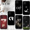 Футбольный C-CR7 R-RonaldoS-S Чехол для телефона Для iPhone 16,15,14,13,12 Mini 11 Pro XR,X,XS,MAX 7,8 Plus Силиконовый чехол Мягкий Черный