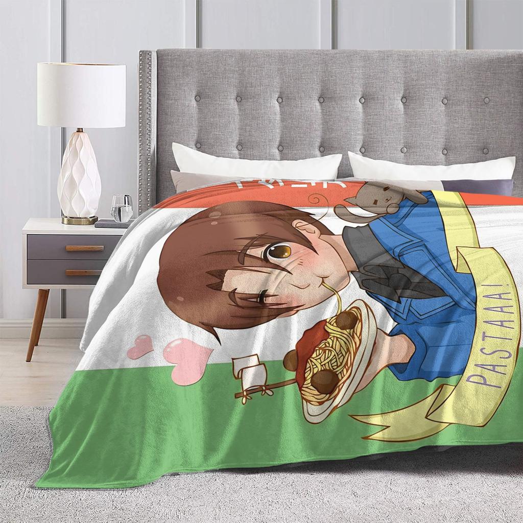 APH Italy Hetalia Anime Blanket Fleece Winter Multifunction Super Soft Throw Blanket for Home Travel Rug Piece