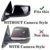 For Chevy Tahoe Suburban GMC Yukon 2015- ABS Car Replacement Rearview Side Mirror Cover Wing Cap Exterior Door Shell Trim