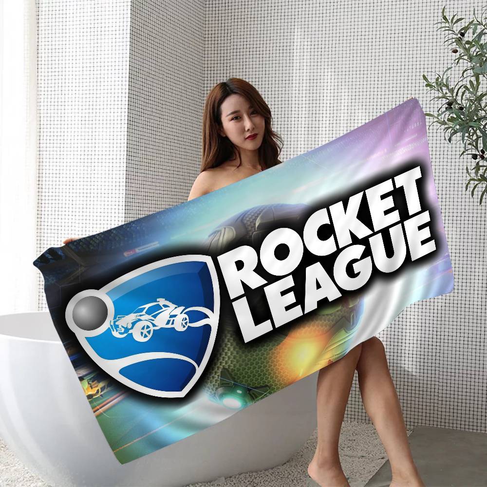 Полотенце для пляжа Rocket League Мультяшное Милое Летнее Детское Большое для Ванны Бассейна Пляжа Микрофибра Впитывающее Для Плавания Путешествий