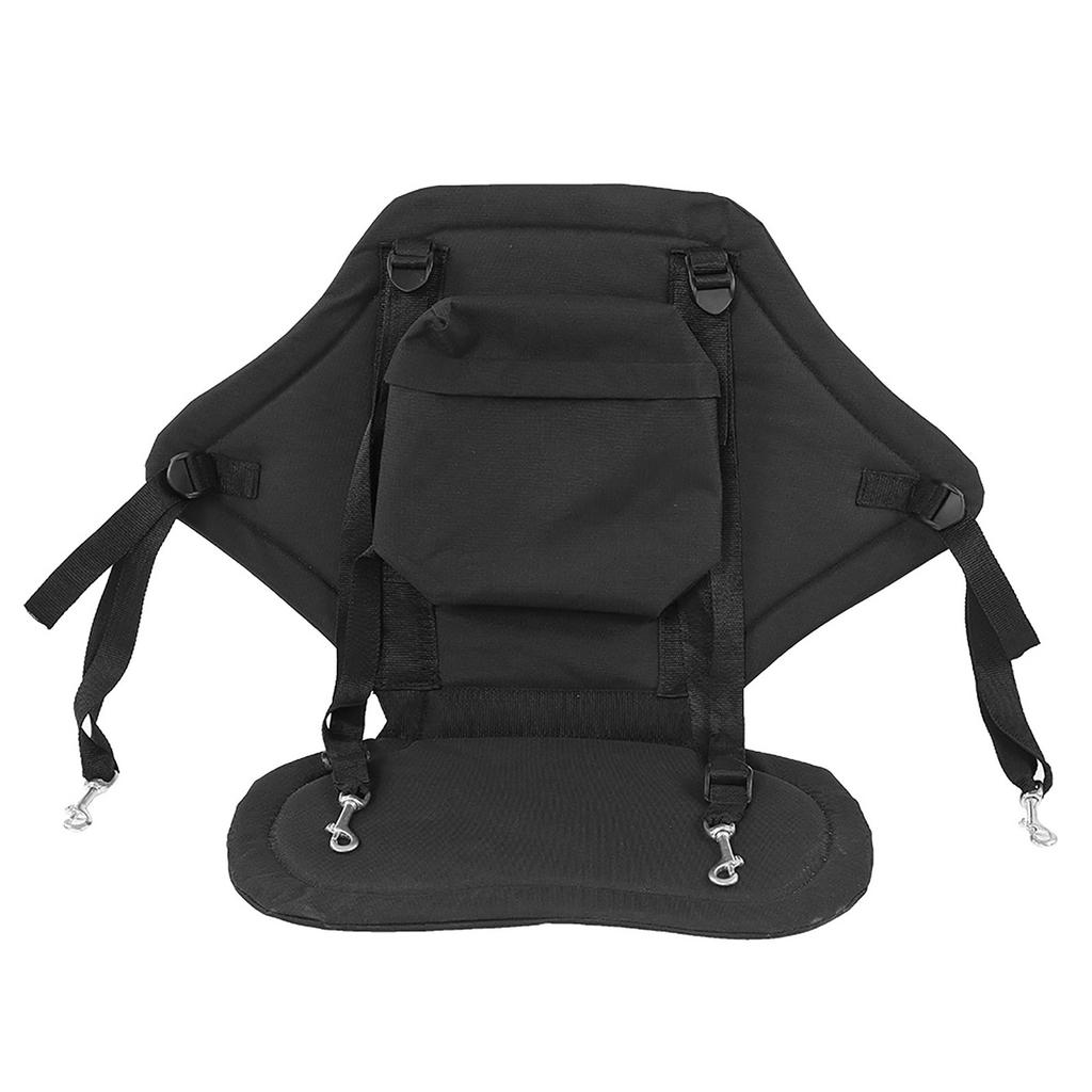 Detachable Adjustable Padded Kayak Seat Canoe Backrest Drifting Cushion with Strap