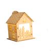 Christmas Village House with Lights, Wooden Decoration for Holiday Living Room