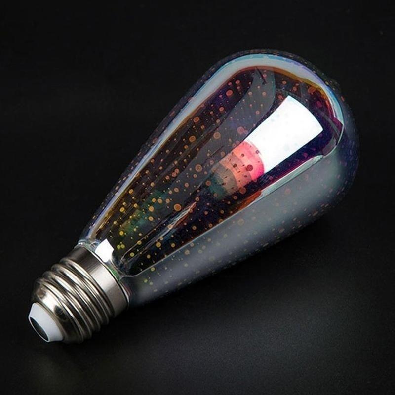 3D фейерверк E27 G80/G95/G125 светодиодная ретро винтажная лампа Эдисона Fairy Lighting Lamp