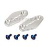 Motorcycle CNC Aluminum Rearview Mirrors Seat Decorative Cover Mirror Base Brackets For 675SR-R 675SR 675 SRR SR