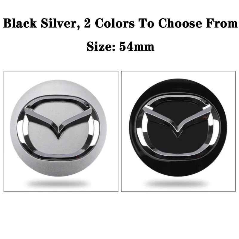 4PCS 56mm Car Wheel Center Hub Cap Badge Emblem Sticker for Mazda 3 Mazda 6 CX-5 FF13