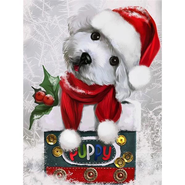 5D DIY Алмазная картина Набор Милый щенок Искусство Алмазная вышивка Стразы Украшения для дома