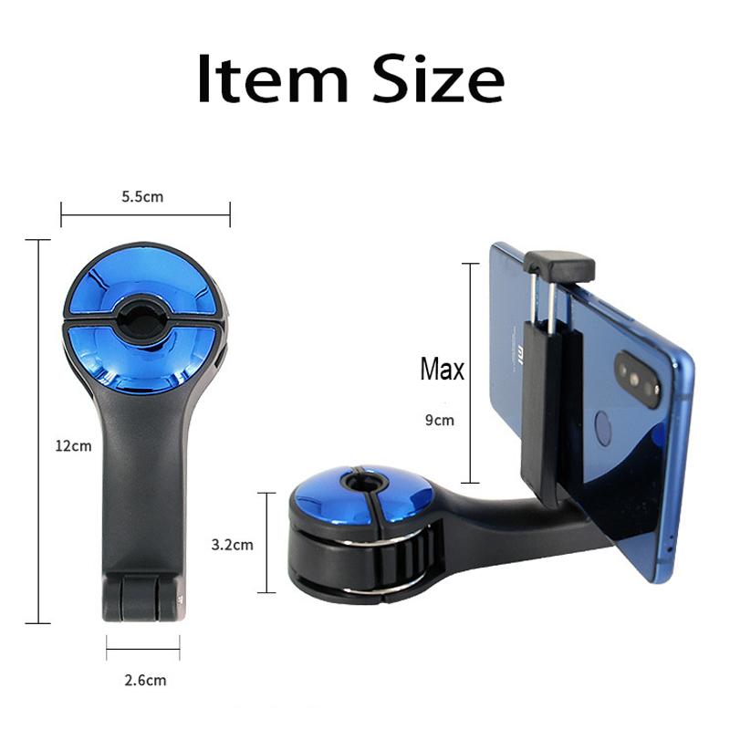 2 in 1 Car Headrest Hook with Phone Holder Seat Back Hanger for Cloth Foldble Clip Bag Handbag Purse Grocerys Organizer