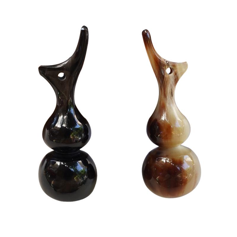 Брелок-подвеска из рога быка в форме тыквы