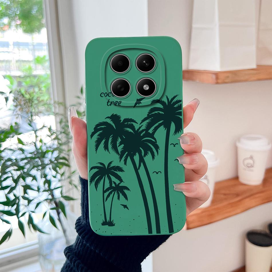 Чехол для Poco M8 Pro Милый дизайн Ударопрочный Защита для телефона Мягкий Жидкий Силикон Высокое качество Задняя крышка Для Poco M 8 M8Pro Capa