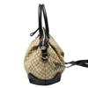 GUCCI Diamante Shoulder Bag canvas Black x beige Women 247902 Used