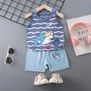 Children's Cotton Vest Set Summer Leisure Set for Boys and Girls