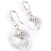 [K1092] - Crystal White 'Mineralia' Designer Earrings