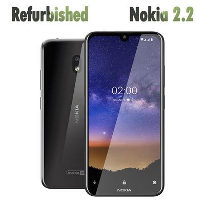 Восстановленный Nokia Разблокированный Оригинальный Nokia 2.2 5,71 дюйма Android 16 ГБ 2 ГБ ОЗУ 13 МП Wi-Fi Мобильный телефон с 1/2 SIM
