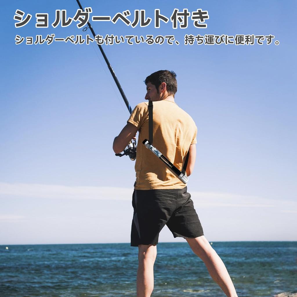 KOMCLUB Landing Small Extension Landing Pole for Fishing Extendable Compact and with Belt for Easy Suitable for Freshwater and Saltwater Use Pole,