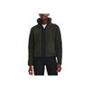 Under Armour Fleece Panel Letter Logo Print Jacket Women Jackets Green 1357479-310
