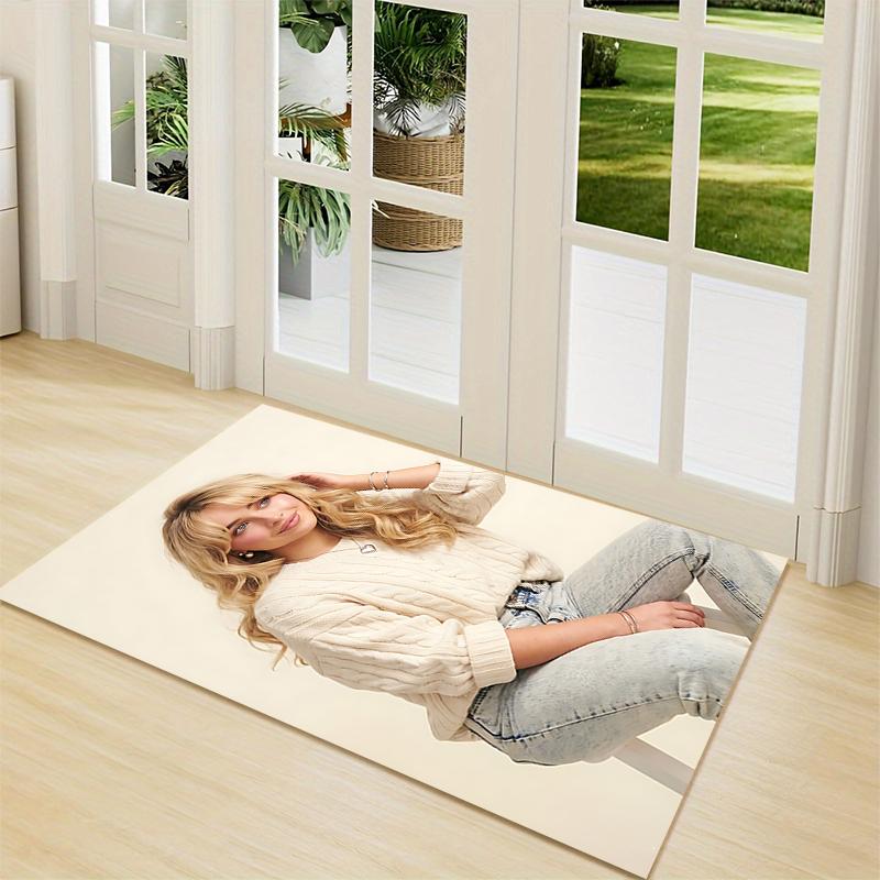 Fashionable Casual Style Carpet Rug Soft Washable Antislip Home Living Room Sofa Mats Personalized Christmas Rug