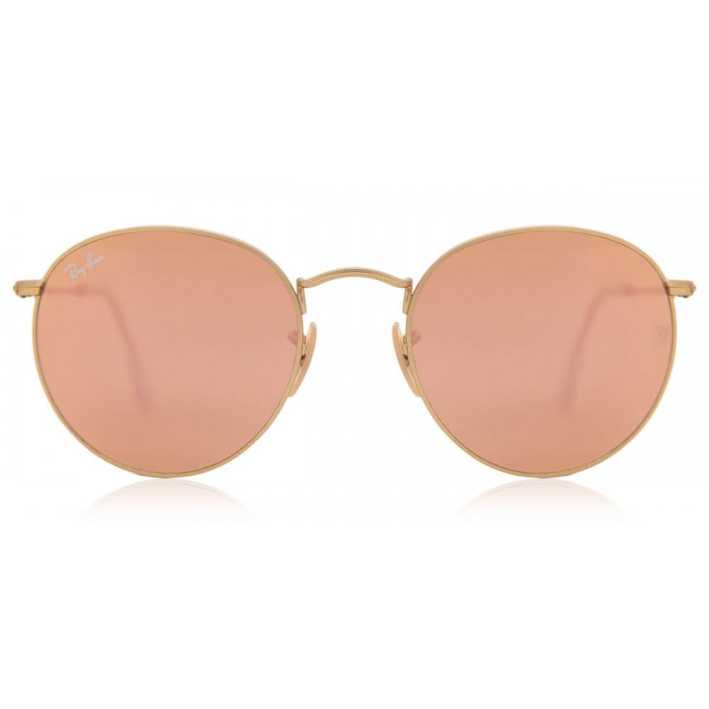 Ray Ban Rb3447 Round Flash Lenses 112 Z2 Men Sunglasses