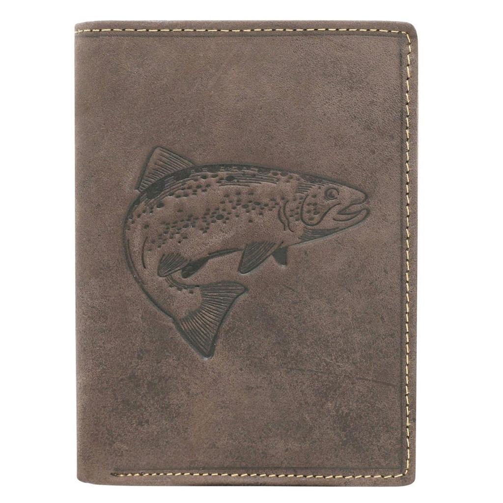 Wild Animals N4-Chm Fish Men's Leather Wallet