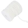 25m Roll Grinding Pearl Wire Beads Garland String DIY Wedding Decoration 6mm(white)