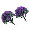 Artificial Model Trees Train Railroads Forest 10pcs Plastic Decoration