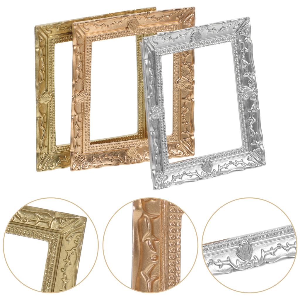 3 шт. Миниатюрная фоторамка Микро Ландшафтный декор Рамки для фотографий Домашние украшения Аксессуары Модели DIY Маленький крошечный коллаж