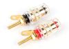 MINAKIKO Speaker 42mm Banana Plug Selectable Quantity of High-Performance Terminals, Gold-Plated, Compatible, (Set 16)
