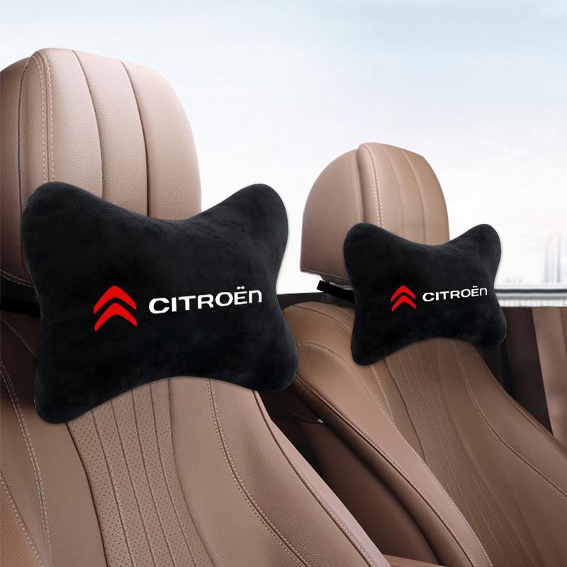 Новое поступление автомобильные подушки для шеи с обеих сторон Хлопковый флис для одного подголовника подходят для Citroen C4 C3 C5 C1 C2 Berlingo C-Elysee