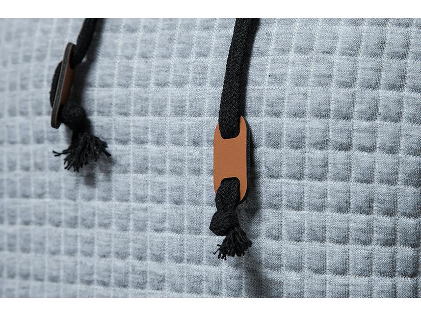 2024 New European Men's Quilted Plaid Cotton Hooded Sweatshirt