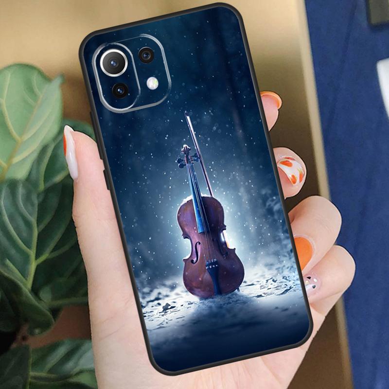 Чехол для скрипки и пианино для Xiaomi 15 14 Ultra 13T 14T 15T Pro 17 Pro Max POCO F8 F7 F5 F6 X5 X6 X7 Pro Чехол