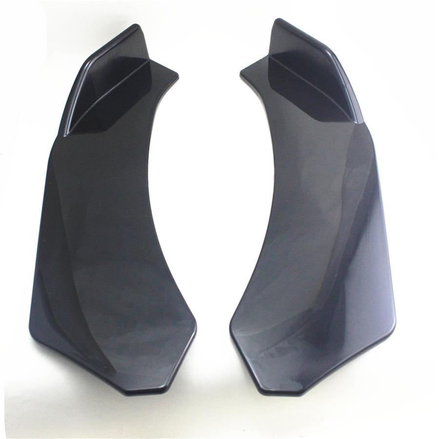 Новый 2X Универсальный Сплиттер Губа Переднего Бампера Защита Кузова Диффузор Комплект Для Автомобиля Черный