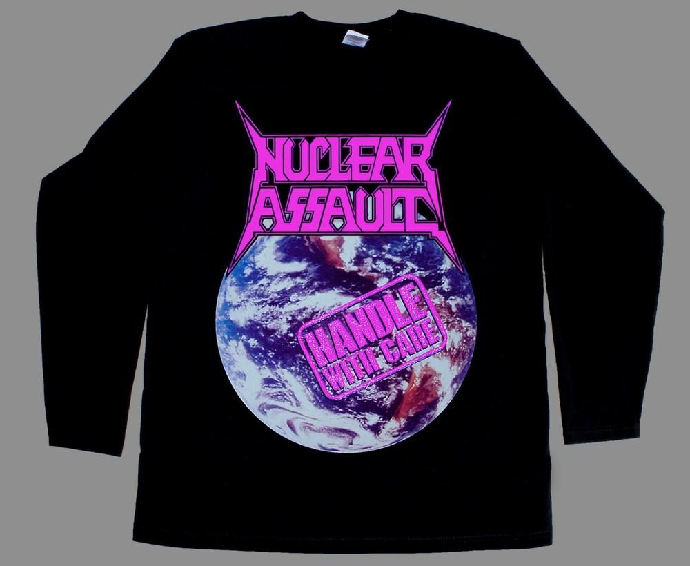 Nuclear assault handle with care game over new shortlong sleeve tshirt 345xl