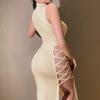 Sexy Sleeveless Bandage Dress For Women Club Party Backless Summer Skinny Elegant Black Tank Dresses