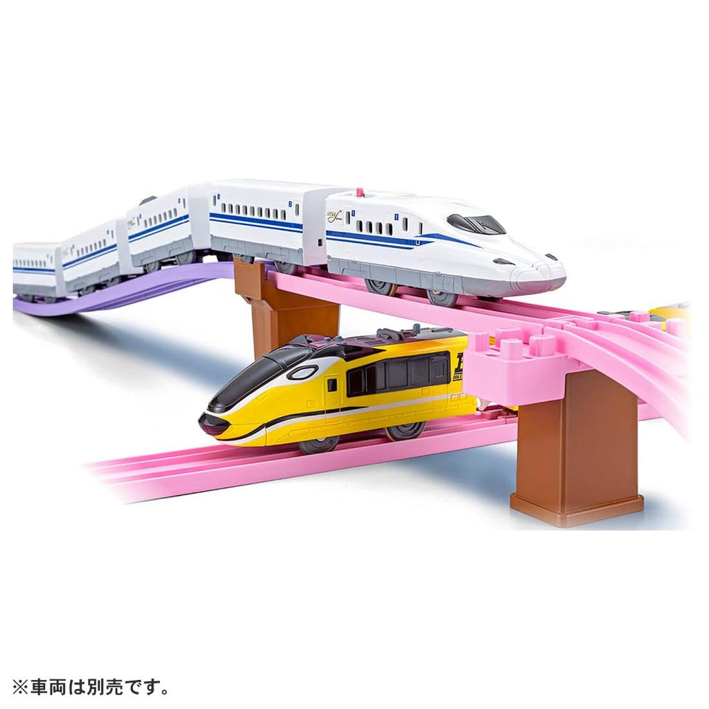 Takara Tomy Plarail Набор цветных рельсов и игрушечный поезд для детей от 3 лет ~Цветочная железная дорога~