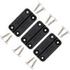 NeverBreak Parts 3 Pack Black Igloo Cooler Hinge Replacement with Screws High Strength Igloo Cooler Replacement Parts Kit for Ice Chest -