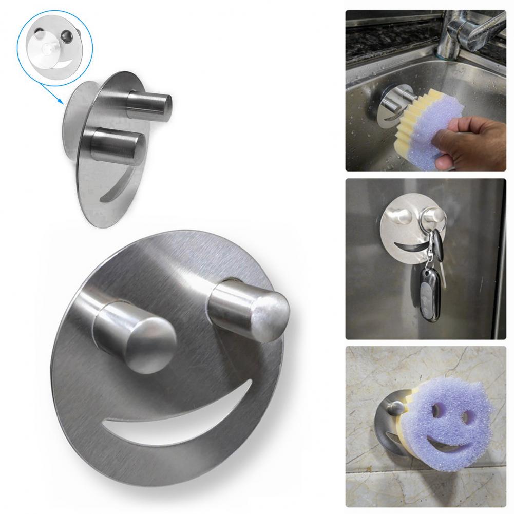 Sponge Organizer Sponge Fixing Rack Wall Mounted Sponge Holder with Suction Cup for Kitchen Sink Organization