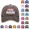 Бейсболка из стираного хлопка с принтом, состаренная, мягкий верх, джинсовая шляпа для мужчин, европейская и американская ретро-шляпа
