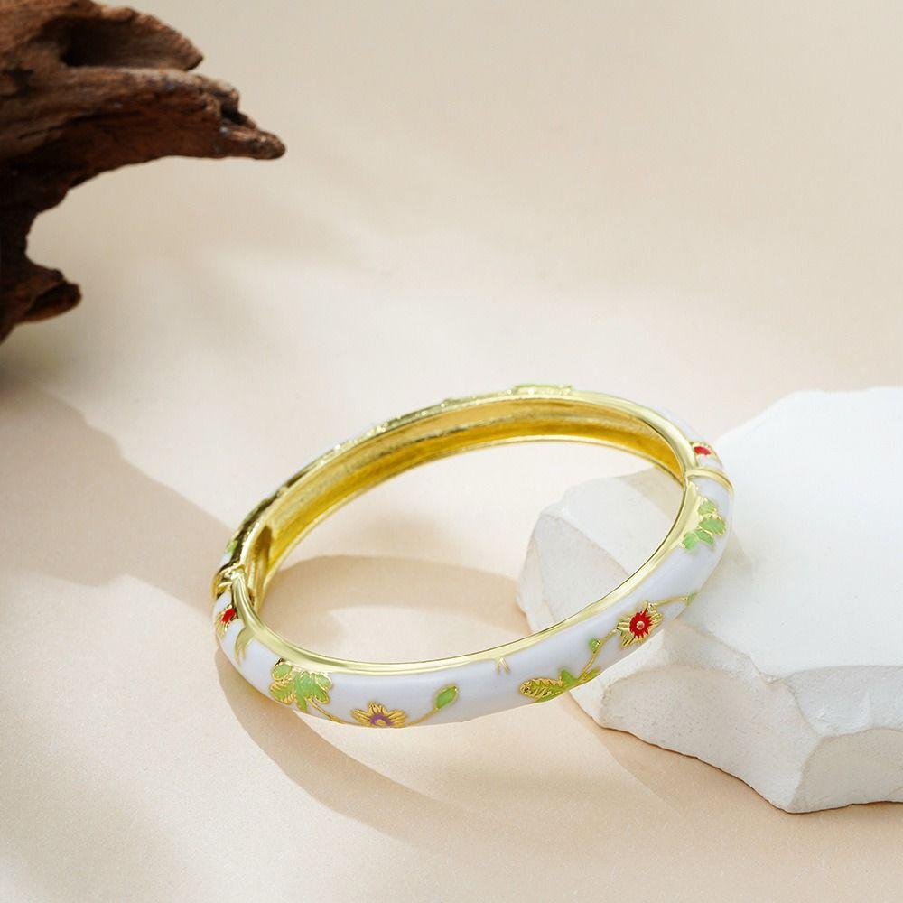 Традиционный ажурный браслет с цветком, китайский женский браслет на руку, ювелирные изделия, подарки