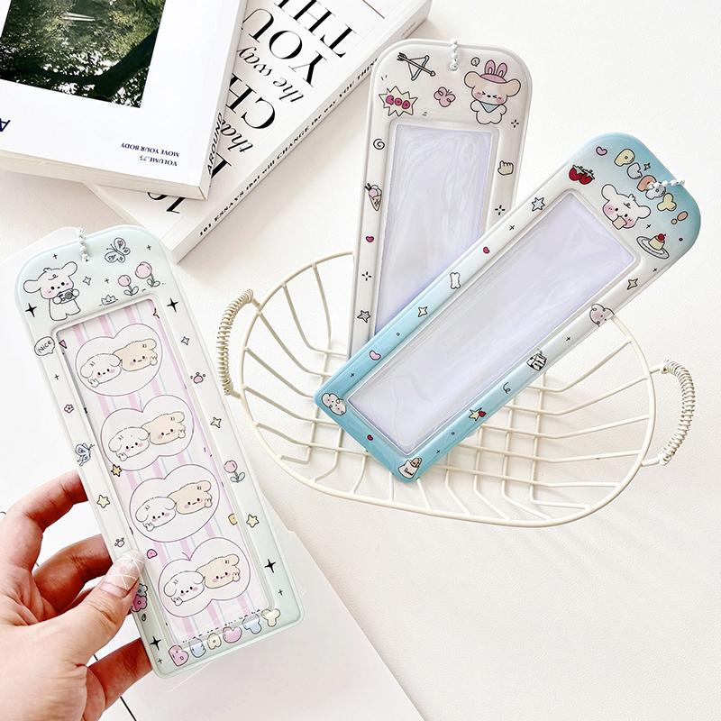 Pvc Po Booth Frames Cartoon Po Booth Album For 2X6 Inch Po Strips Wedding Album Bag Pendant School Stationery