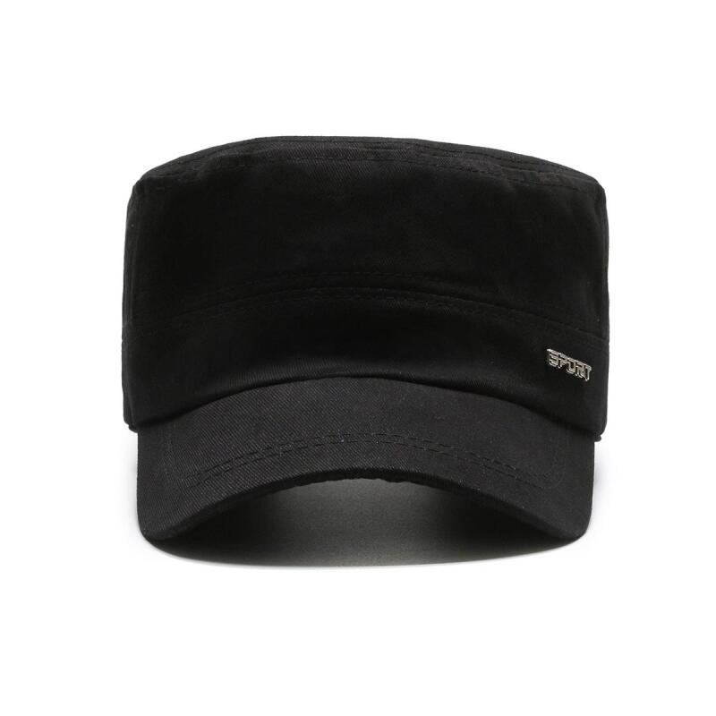 Мужская повседневная хлопковая военная кепка, плоская кепка с солнцезащитным козырьком, бейсбольная кепка, тренировочная кадетская армейская кепка дальнобойщика, козырек, фуражка